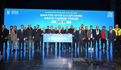 Bursa Büyükşehir Belediyesi 533 Amatör Spor Kulübüne 8 Milyon TL Yardım Yaptı