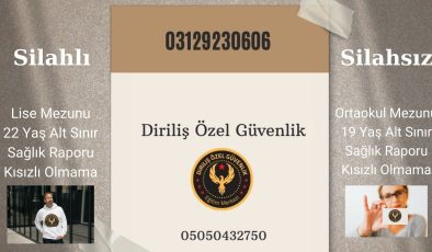 Diriliş Özel Güvenlik Kursu Ankara