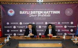 Trabzon Raylı Sistem Hattı’nın Devir Protokolü İmzalandı